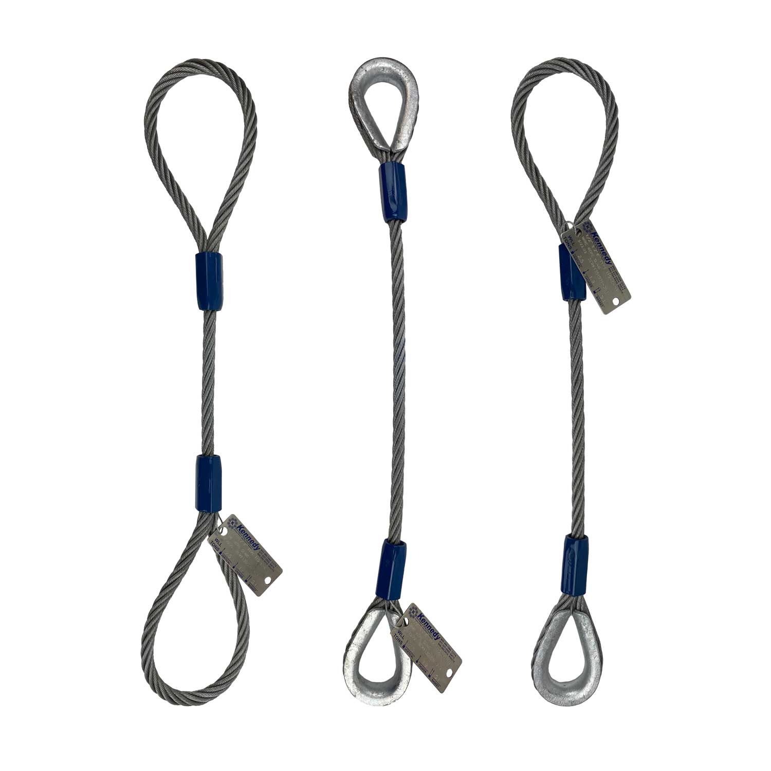 KWRS Galvanized Single Leg Wire Rope Slings
